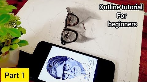 How to draw Amitabh Bachchan sketch 😍 Step-by-Step Outline tutorial For beginners✏️ Part 1