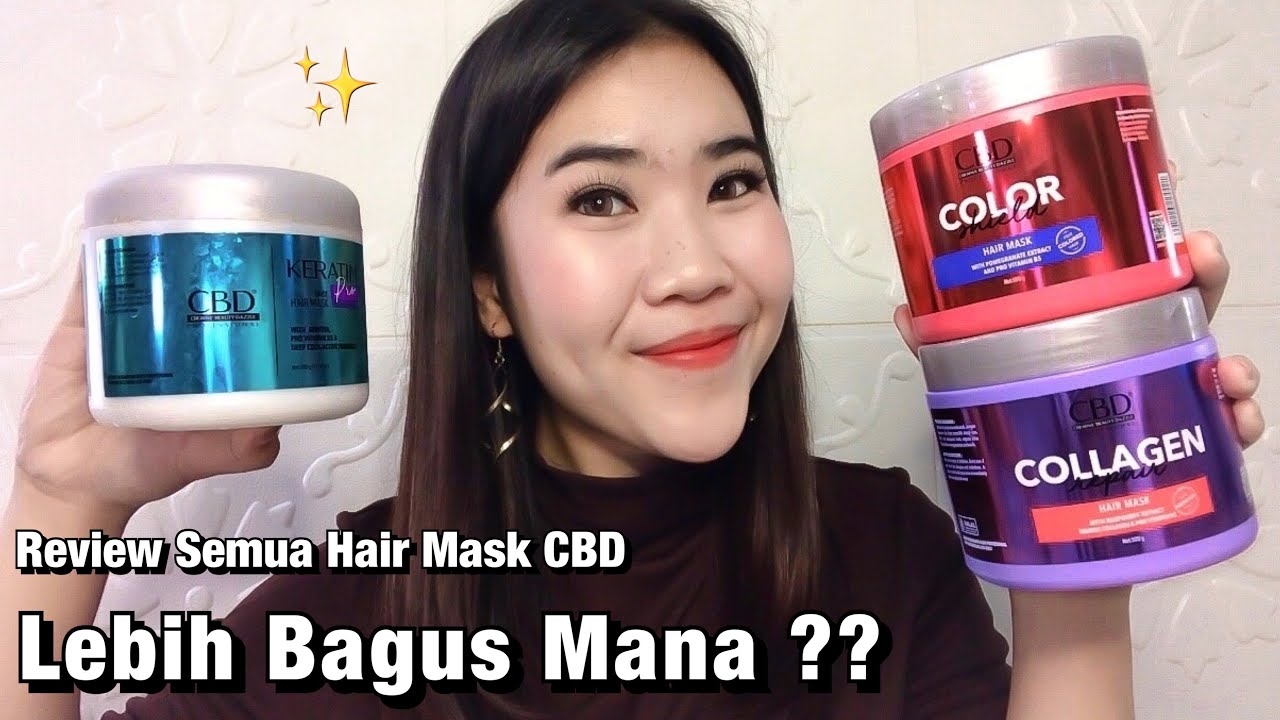 Semua Hair Mask CBD Keratin Pro, Collagen Repair & Color Shield -