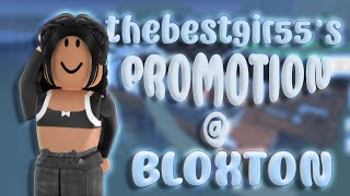 thebestgir55's Promotion @ Bloxton (Roblox)