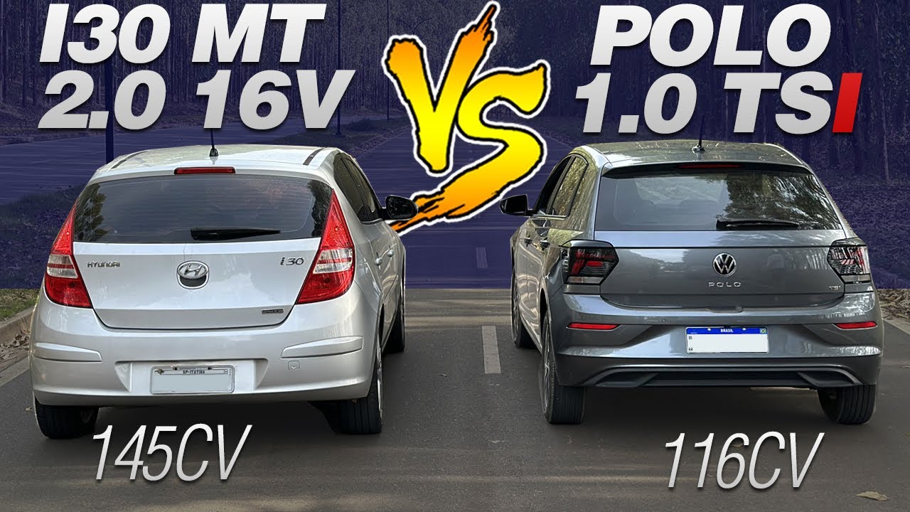 HYUNDAI I30 2.0 16V 145CV MANUAL VS POLO 1.0 TSI AT 116CV 2023 - A VINGANÇA COREANA?!