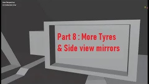 Make a Car in Blender (Part 8) || Side View Mirrors