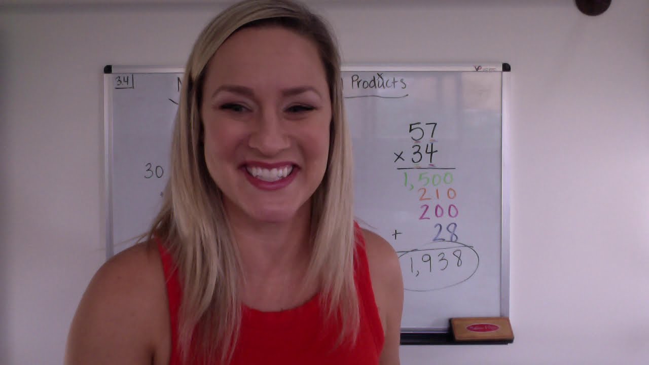 Multiplying Using Partial Products (4th Grade) 3.4 - YouTube