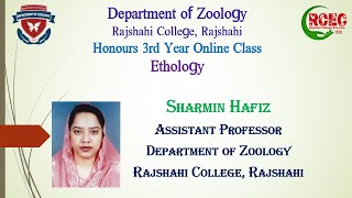 Honours 3rd year Ethology|| Zoology by Sharmin Hafiz