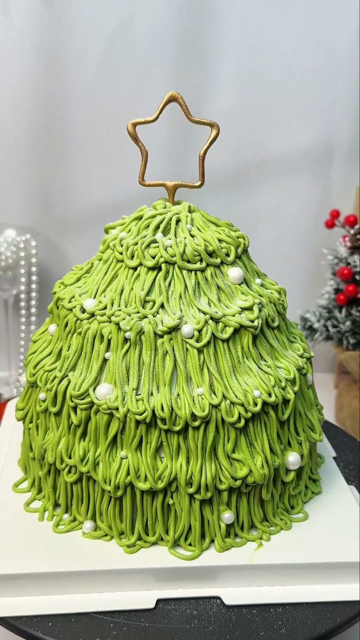 Immersive | Making Christmas tree cake ? Christmas tree cake Bakers’ daily life Animal cream cake