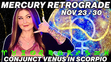 Mercury Retrograde Conjunct Venus in Scorpio | All 12 Signs!
