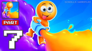 Dye Hard - Gameplay Walkthrough Part 7 - Unite Colors for an Intense Battle (iOS, Android)