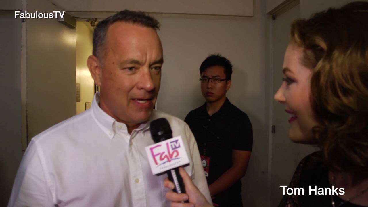 press junkets meaning Tom Hanks at 'The Shakespeare Center' on FabulousTV