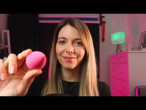 ASMR te maquillo EXPERIMENTANDO contigo | Love ASMR en español para dormir