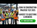 Hardest OSHA 10 Construction Exam Questions And Answers 2026 Pass Your OSHA Test Today