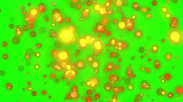 light gold particle green screen background loop animation - Download Stock Footage