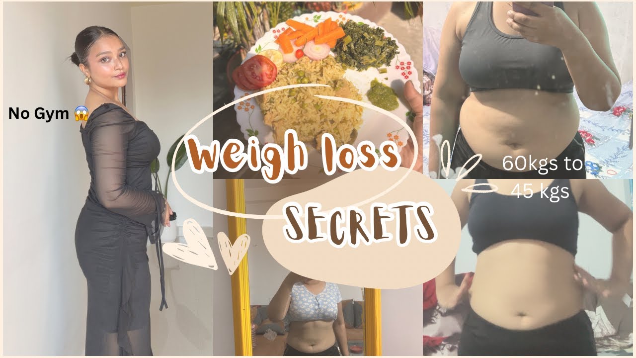 How I lose 15 kgs weight without gym in just 3 months 😱😳/weight loss secrets 