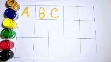 Learn English Capital letters Alphabet from A to O