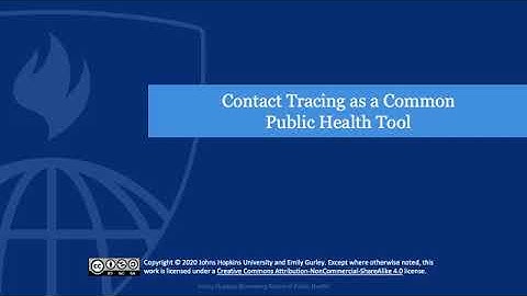 Contact Tracing as a Common Public Health Tool of COVID-19