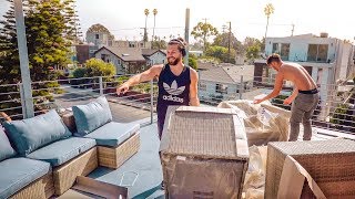 FINALLY USING OUR AMAZING ROOFTOP!