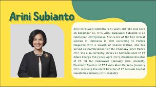 Business English Assignment: Arini Subianto (Businesswoman)