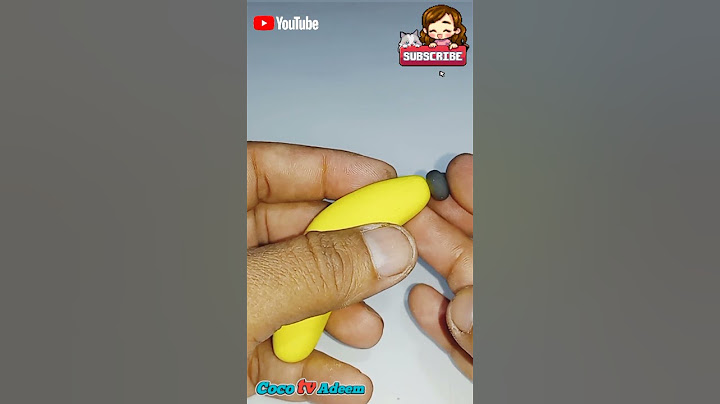 Clay Banana 🍌! How to Make a Polymer Clay Craft Banana Diy. Playdoh Mod Banana Tutorial Easy Art.