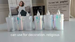 LED mini pillar candles for holiday wedding decoration