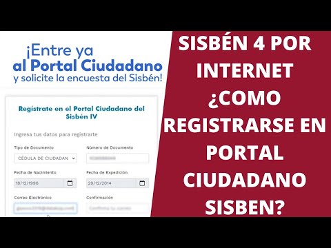 Sisbén 4 por internet, ¿cómo registrarse en portal ciudadano?