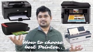 Different Types of Printers | How to select best printer | In Telugu | By SmartTechGadgets