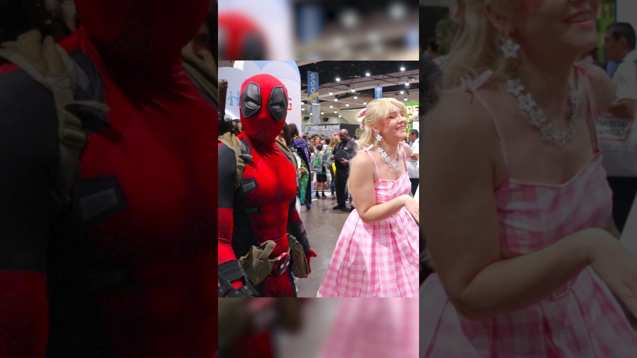Deadpool meets Barbie & Ken 🤩 #deadpool #barbie #cosplay