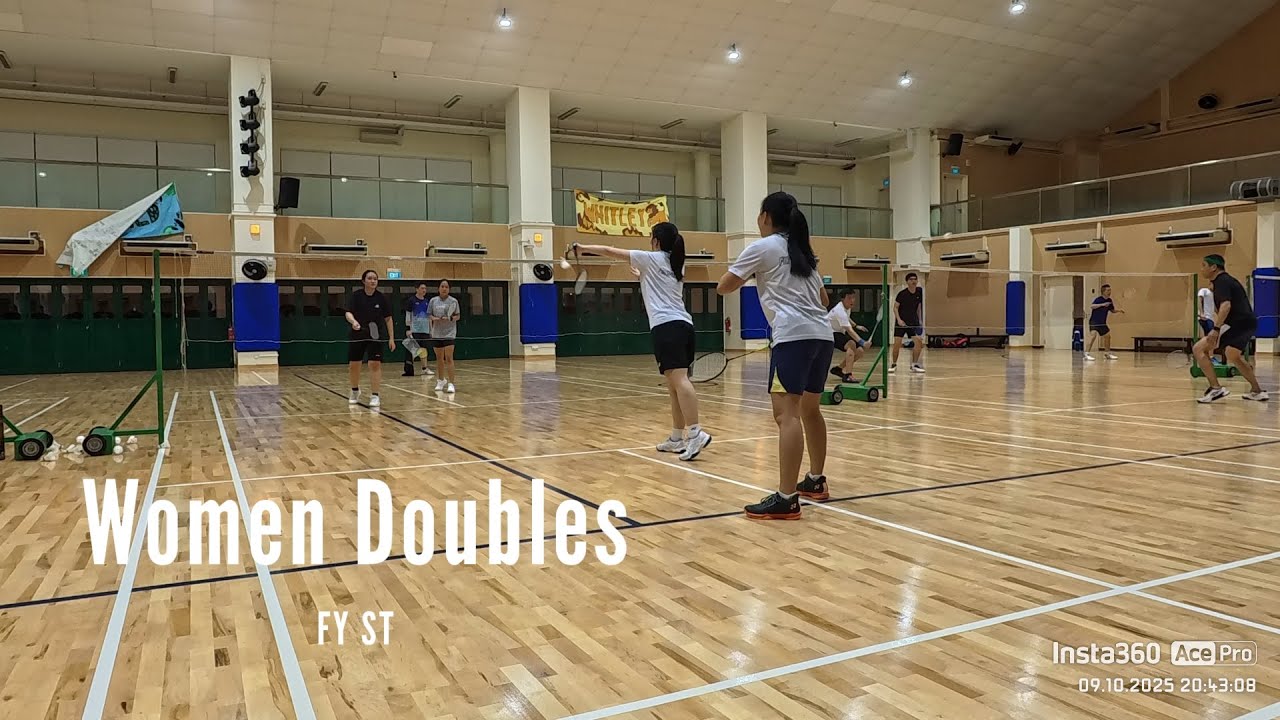 Women Doubles Badminton #10 Friendly match vs Law Society SG - YouTube