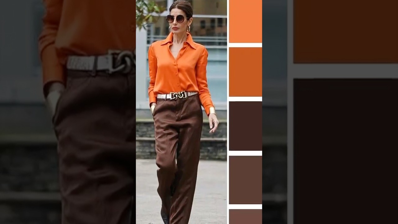 PANTALON MARRÓN con qué blusa 