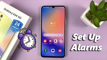 How To Set an Alarm On Samsung Galaxy A34 5G