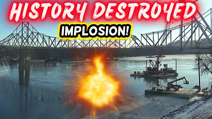 BREAKING LIVE: EXPLOSIVE Implosion of Mississippi River Bridge | Iowa