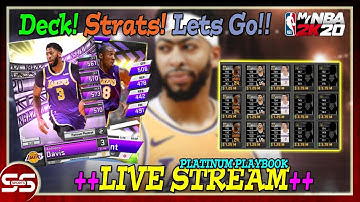 *LIVE STREAM* Platinum Playbook (Anthony Davis) MyNBA2k20 Deck & Strats
