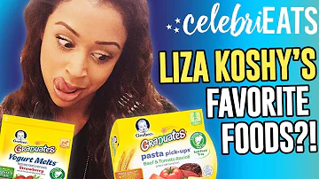 TASTING LIZA KOSHY'S FAVORITE FOODS?! | CelebriEATS