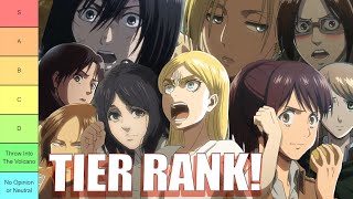 Ranking ALL FEMALE Attack on Titan Characters
