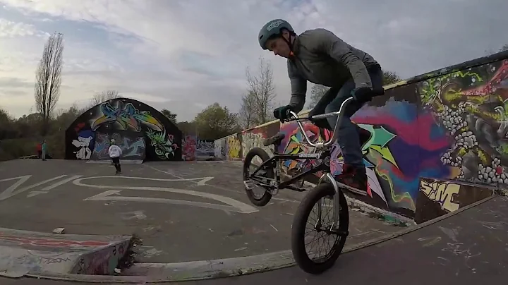 BMX at Skatepark Berlin Marienfelde with Graffiti Art