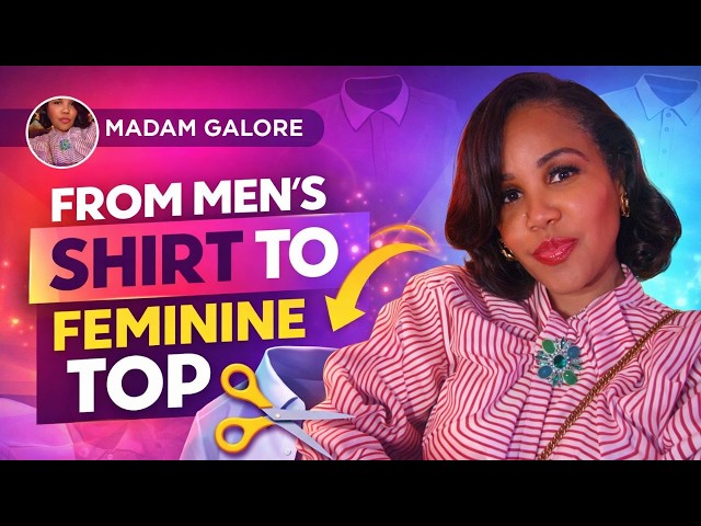 how to make a men's dress shirt more feminine Thrift Flip: Turn a Men's Shirt into a Feminine Top (No Sew!)
