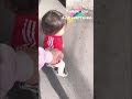 Walking with mama💜🧡❤️今日は珍しくvansのスニーカーはいてくれました！ちっさい子のvansかわいいよね💕