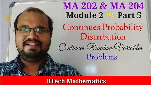 Continuous Random Variables Problems | S4 Mathematics | Module 2 (Part 4) | KTU BTech