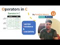 C_12 Operators in C | Unary | Binary | Ternary | Operator Precedence & Associativity | C Programming