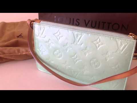 Louis Vuitton Pochette Lexington Monogram Vernis Peppermint in Patent  Leather with Gold-tone - US