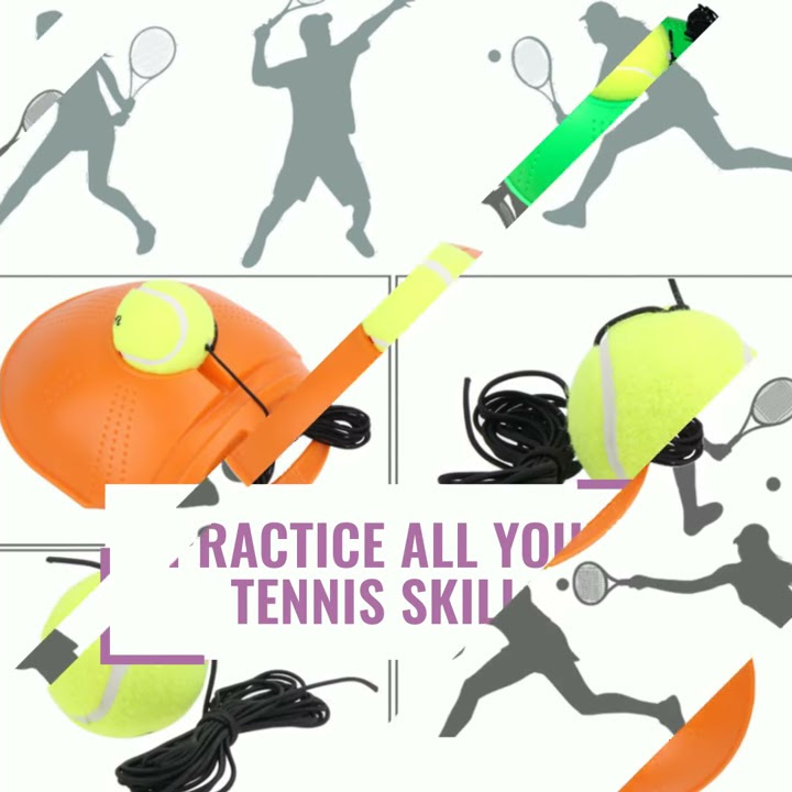 Tennis Training Tool Exercise Ball Self-study Rebound Ball With Baseboard