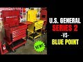 NEW!! U.S. General SERIES 2 30" Tool Cart -vs- BLUE POINT (HARBOR FREIGHT -vs- SNAP-ON)