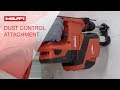 HOW TO use a Hilti combihammer with onboard Dust Removal System