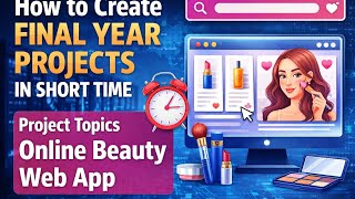 create a first final year projects with source code | online beauty web app projects | bca project