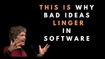 Why bad ideas linger in software -  Alan Kay (The father of OOP)