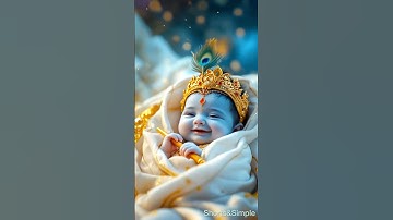 Cutest Baby Krishna Video Ever ❤️ #krishnastatus #babykrishna #kanha #baby #cute #god #laugh #happy
