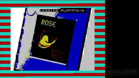 PLATOTerm ZX - RS232 version loading from tape, with new Loader Screen!