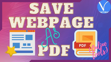 How to Save webpage as PDF - 6 best free online methods.