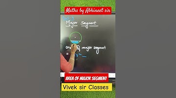 Area of Major Segment | circle | class 10 maths | area related to circle #area #major #segment #cbse