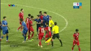 Video 4 Thẻ Đỏ Liên Tiếp Cho U23 INDONESIA VS U23 THÁI LAN
