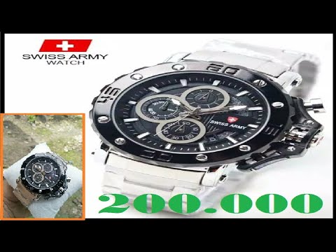 Unboxing Jam Tangan Dengan Harga Di Bawah 200ribu !!! Dapet Jam Tangan SWISS ARMY !!! Wow ... Kirain. 
