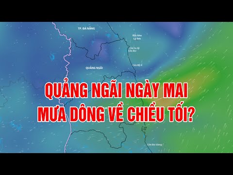 Quảng Ngãi ngày mai mưa dông về chiều tối? | BẢN TIN THỜI TIẾT