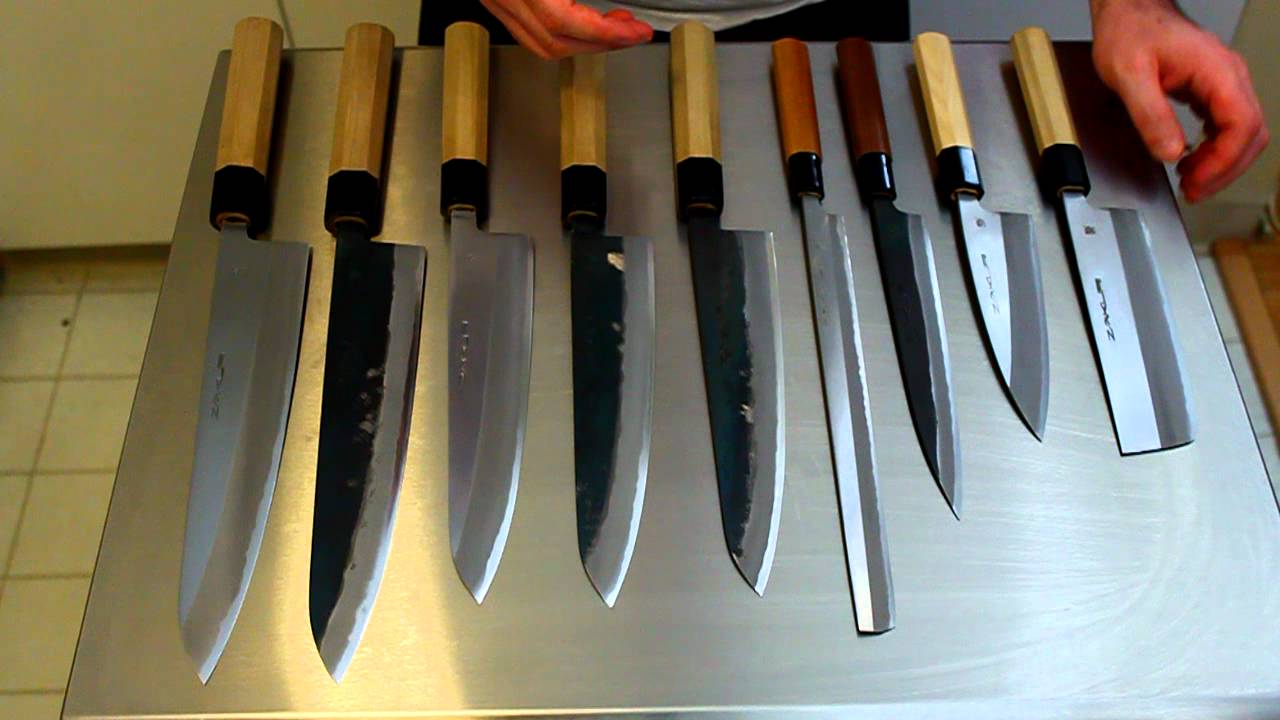 Zakuri 100mm Blue #2 Kurouchi Damascus Utility Knife - Japanese Knife  Imports